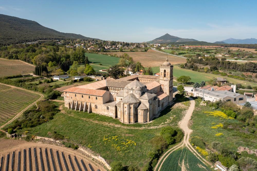 vista aérea del monasterio de Iratxe